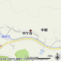 愛知県新城市出沢中ケ谷33周辺の地図