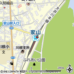家山駅周辺の地図