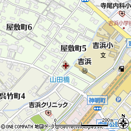 吉浜公民館周辺の地図