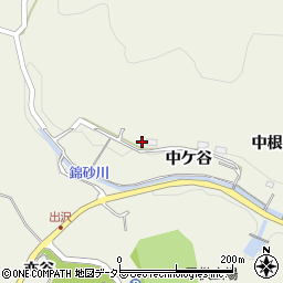 愛知県新城市出沢中ケ谷18周辺の地図