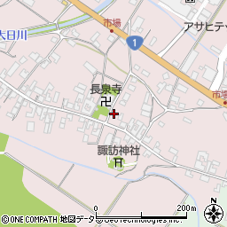 滋賀県甲賀市土山町市場168周辺の地図