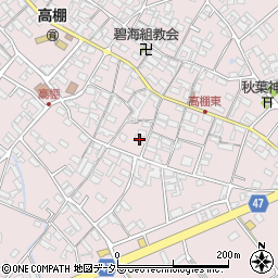 愛知県安城市高棚町郷400周辺の地図