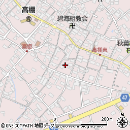 愛知県安城市高棚町郷394周辺の地図