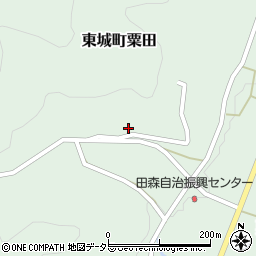 広島県庄原市東城町粟田1466周辺の地図