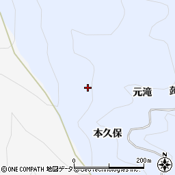 愛知県新城市浅谷元滝周辺の地図