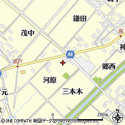 愛知県岡崎市島坂町河原16周辺の地図