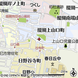 醍醐ハイツ周辺の地図