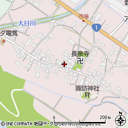 滋賀県甲賀市土山町市場203周辺の地図