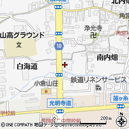 ダックスドラック　長岡京井ノ内店周辺の地図