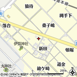 愛知県岡崎市渡町新田西2周辺の地図