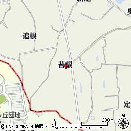 愛知県知多郡東浦町藤江苔根周辺の地図