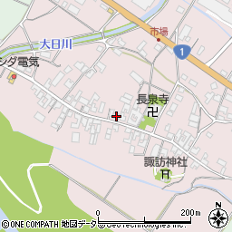 滋賀県甲賀市土山町市場204周辺の地図