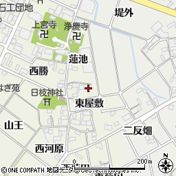 愛知県岡崎市上佐々木町東屋敷16周辺の地図