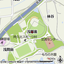愛知県知多郡阿久比町卯坂浅間裏周辺の地図