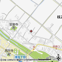 枝町自治会館周辺の地図
