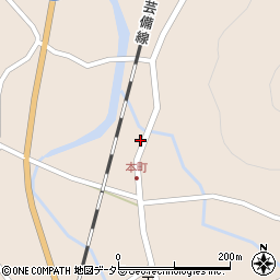 岡山県新見市哲西町矢田1662-4周辺の地図