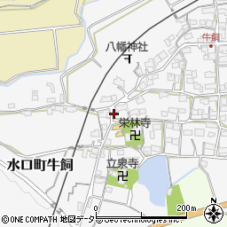 牛飼公民館周辺の地図