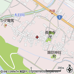 滋賀県甲賀市土山町市場223周辺の地図
