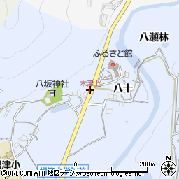 木津上周辺の地図
