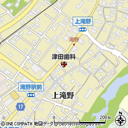 津田歯科医院周辺の地図