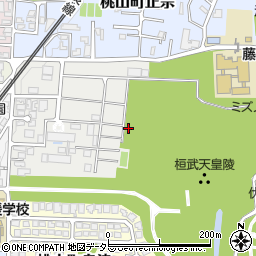 京都府京都市伏見区桃山町永井久太郎周辺の地図