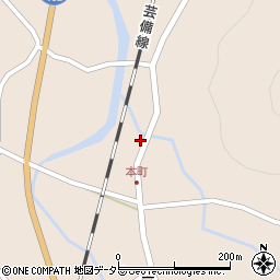 岡山県新見市哲西町矢田1662-5周辺の地図