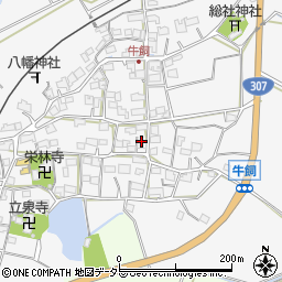 滋賀県甲賀市水口町牛飼周辺の地図