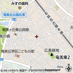 愛知県岡崎市竜美東周辺の地図