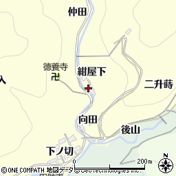 愛知県岡崎市蓬生町紺屋下周辺の地図