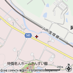 兵庫県三田市下相野2231周辺の地図