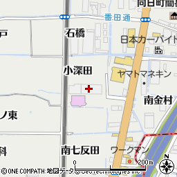 京都府向日市鶏冠井町小深田周辺の地図