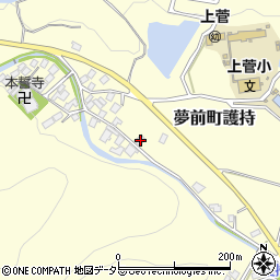 兵庫県姫路市夢前町護持459周辺の地図