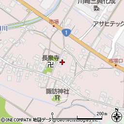 滋賀県甲賀市土山町市場166周辺の地図