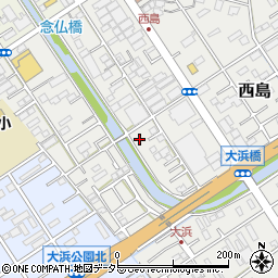静岡県静岡市駿河区西島742周辺の地図