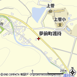 兵庫県姫路市夢前町護持261周辺の地図