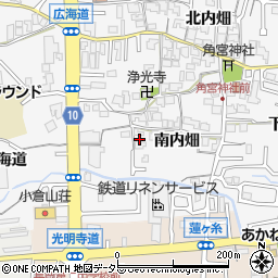 京都府長岡京市井ノ内南内畑15周辺の地図