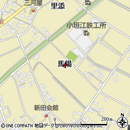 愛知県安城市福釜町馬場周辺の地図