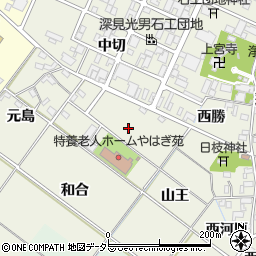 愛知県岡崎市上佐々木町大官周辺の地図