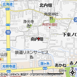 京都府長岡京市井ノ内南内畑23周辺の地図