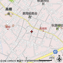 愛知県安城市高棚町郷381周辺の地図