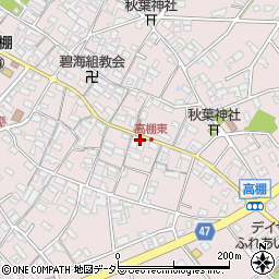 愛知県安城市高棚町郷441周辺の地図