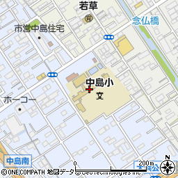静岡市中島第一児童クラブ周辺の地図