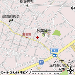 愛知県安城市高棚町郷466周辺の地図