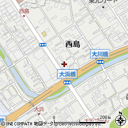 静岡県静岡市駿河区西島710周辺の地図