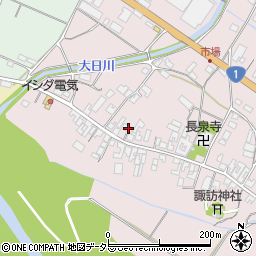 滋賀県甲賀市土山町市場257周辺の地図