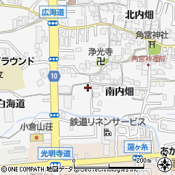 京都府長岡京市井ノ内南内畑6周辺の地図