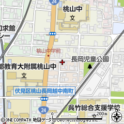 京都府京都市伏見区桃山長岡越中南町67-1周辺の地図