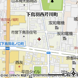 京都府京都市伏見区下鳥羽北ノ口町周辺の地図
