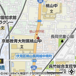 京都府京都市伏見区桃山長岡越中南町51周辺の地図