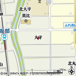 愛知県阿久比町（知多郡）卯坂（大平）周辺の地図